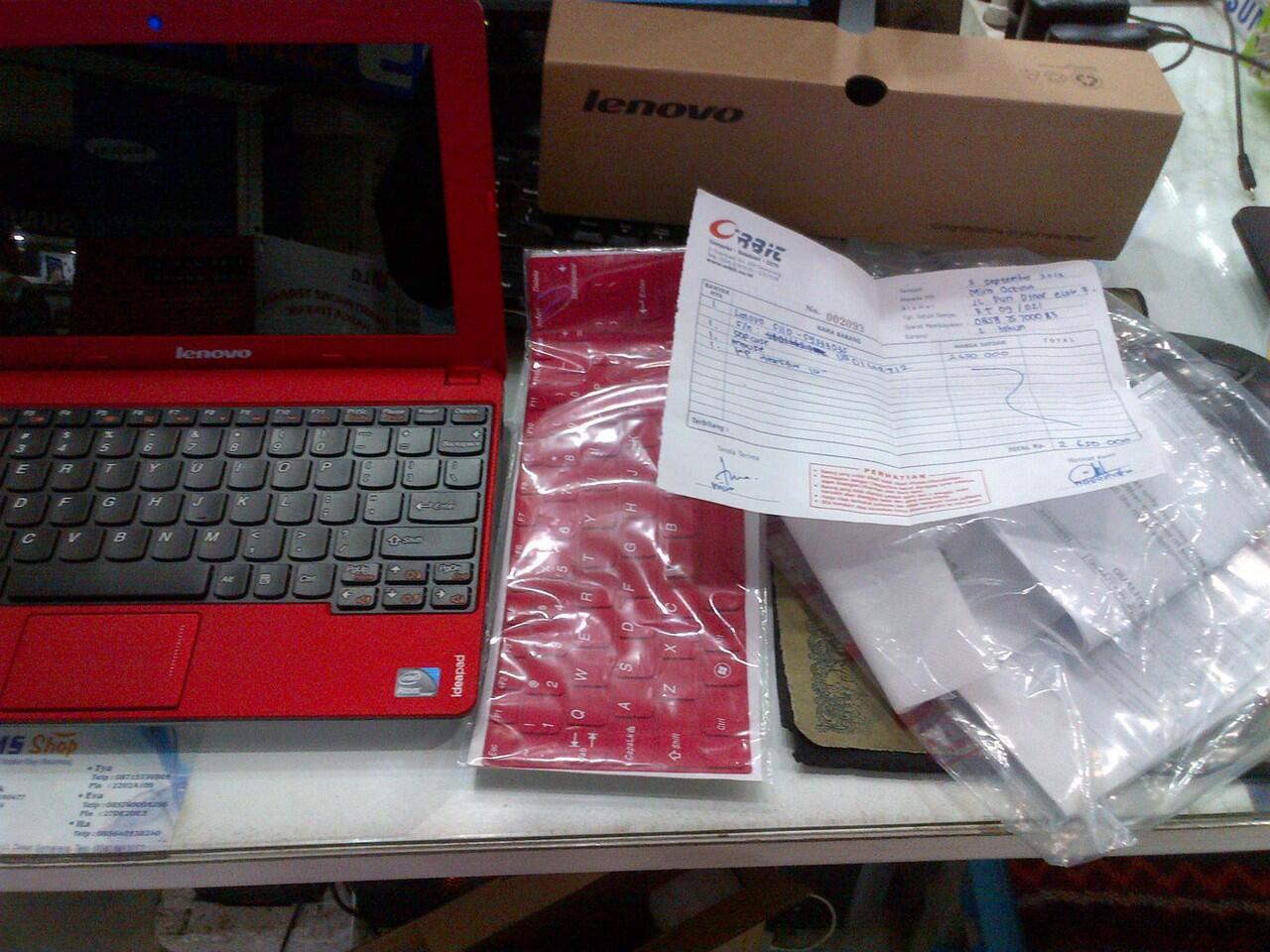 Jual Netbook LENOVO IdeaPad S110 59333035 10.1 Inch baru seminggu pakai Like New