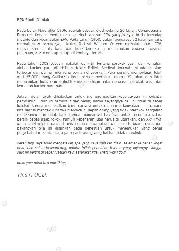 Perokok pasif tidak beresiko sama sekali (?)