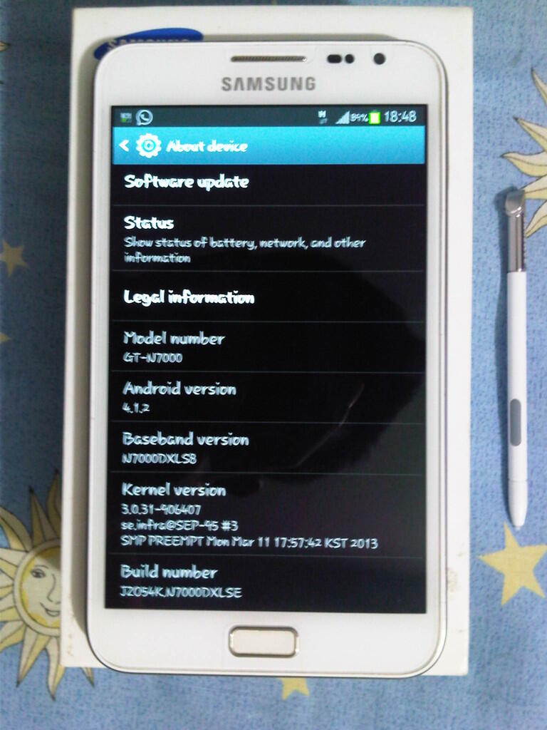 Dijual Second Samsung Galaxy Note Gt N7000 Note 1 White