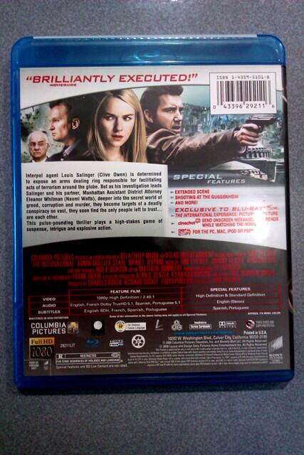 ***** 2nd BD ORIGINAL IMPORT ***** THE INTERNATIONAL