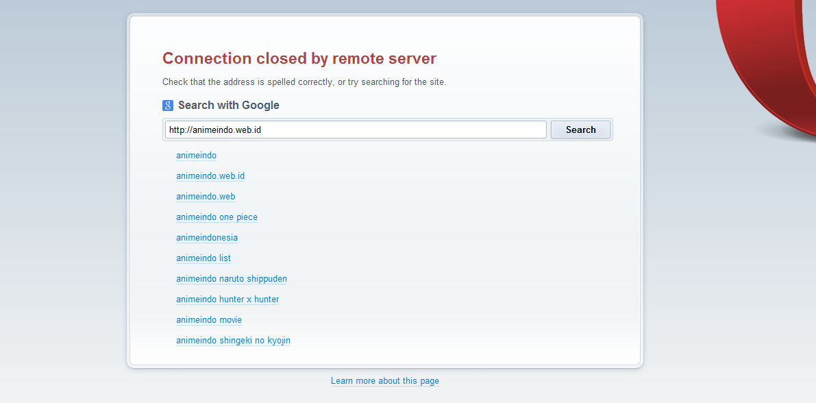 tanya tentang &quot;Connection closed by remote server&quot;