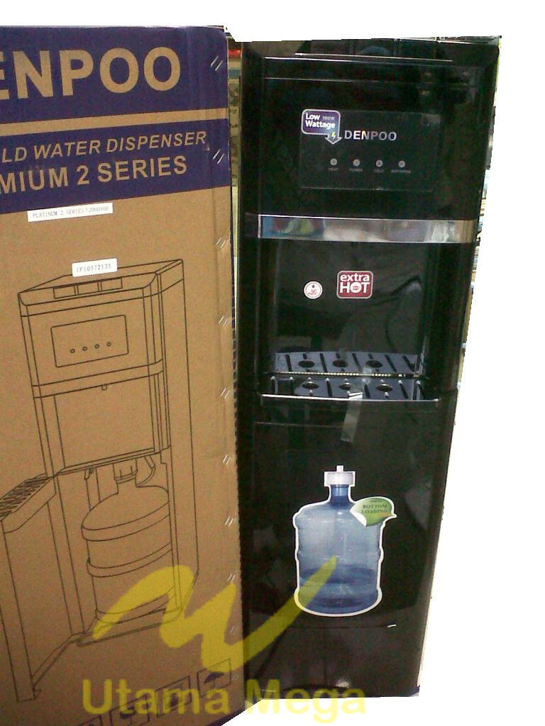 Dispenser Galon Bawah Hemat Listrik 190 Watt Denpoo Premium Series