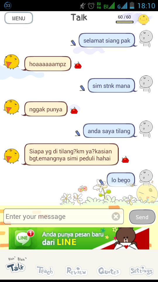 Screen Capture Chat Ane dengan Simi.(Simi ternyata KASKUSER GAN)