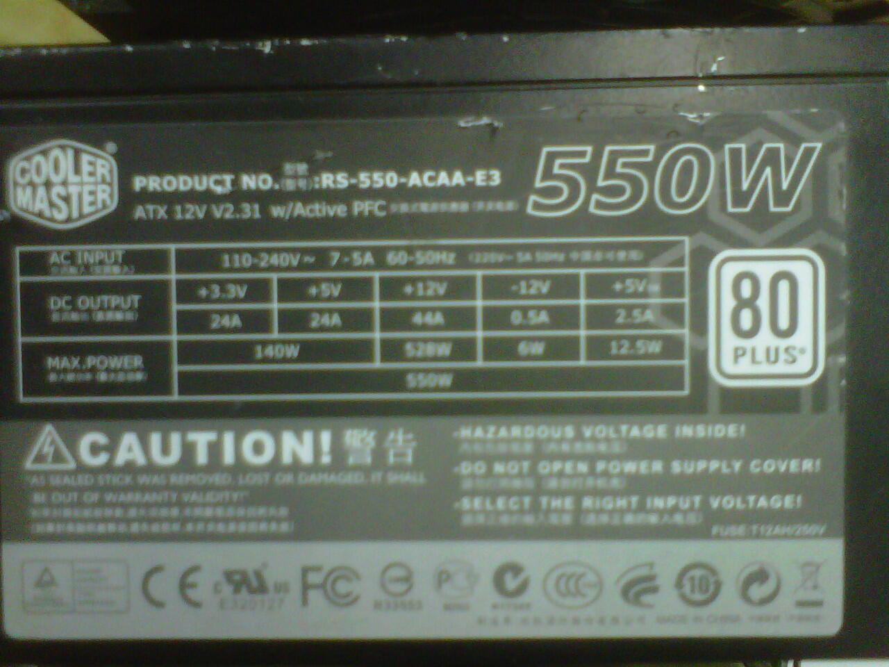 LOVE IT PSU PURE COOLERMASTER AGAIN. dan beberapa merk lainnya