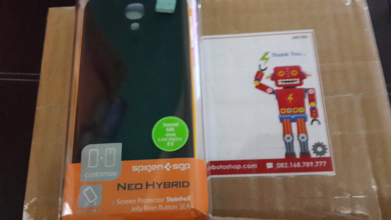 Robotoshop - SPIGEN SGP S5 S4 Note 3 iPhone 5S Neo Hybrid GLAS.tR Steinheil Original