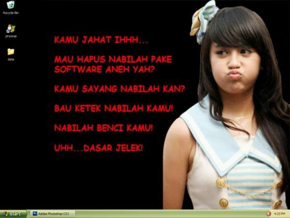 Hati-Hati Virus Nabila JKT48 Menyerang Komputer Agan