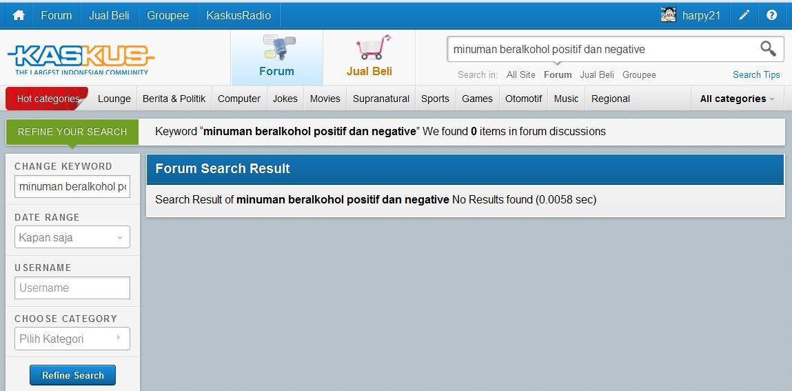 HAL POSITIVE DAN NEGATIVE MINUMAN BERALKOHOL.