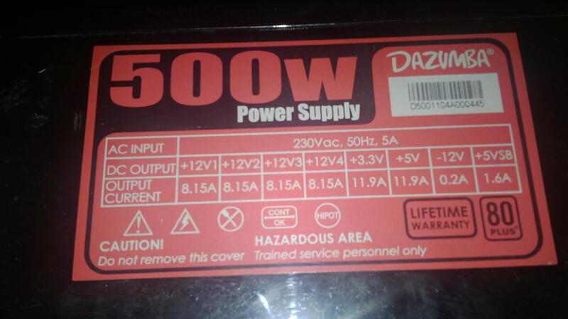 Casing ProLogic ( Keren ada LED ) + PSU 500WDAZUMBA + PSU Seasonic 620W