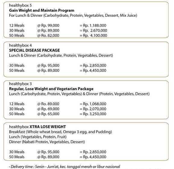 Healthy Box Katering Sehat 