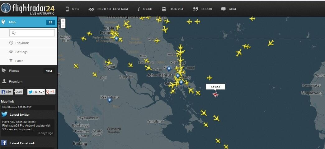 Situs Track Pesawat Terbang dan Kapal Laut