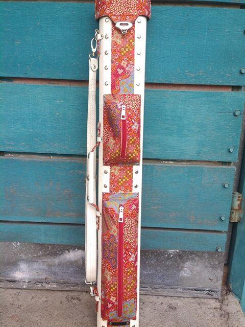 Jual stik billiard JOSS dan tas stik 2x2 motif batik solo