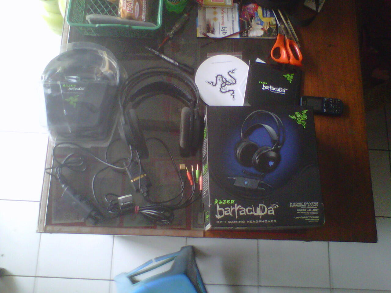 1 SET RAZER SANGAT MURAH (KEYBOARD, MAUSE, HEADPHONE, SOUNDCARD)