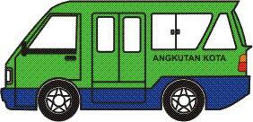 Rute angkutan kota di Bogor