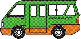 Rute angkutan kota di Bogor