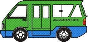 Rute angkutan kota di Bogor