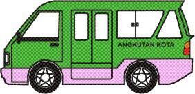 Rute angkutan kota di Bogor