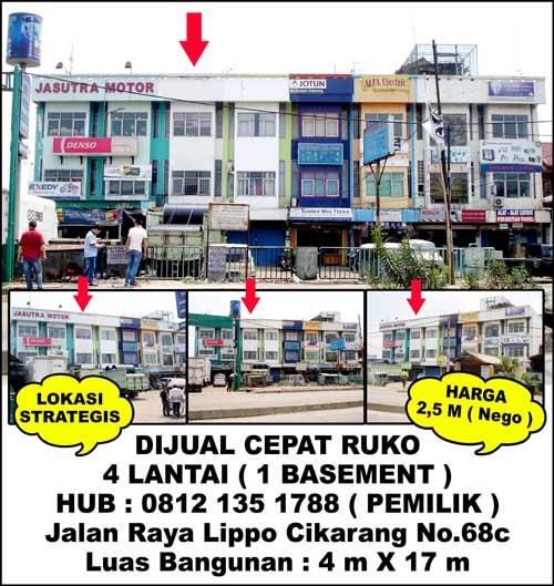 DI JUAL RUKO DI MANGGA BESAR JAKARTA-BARAT