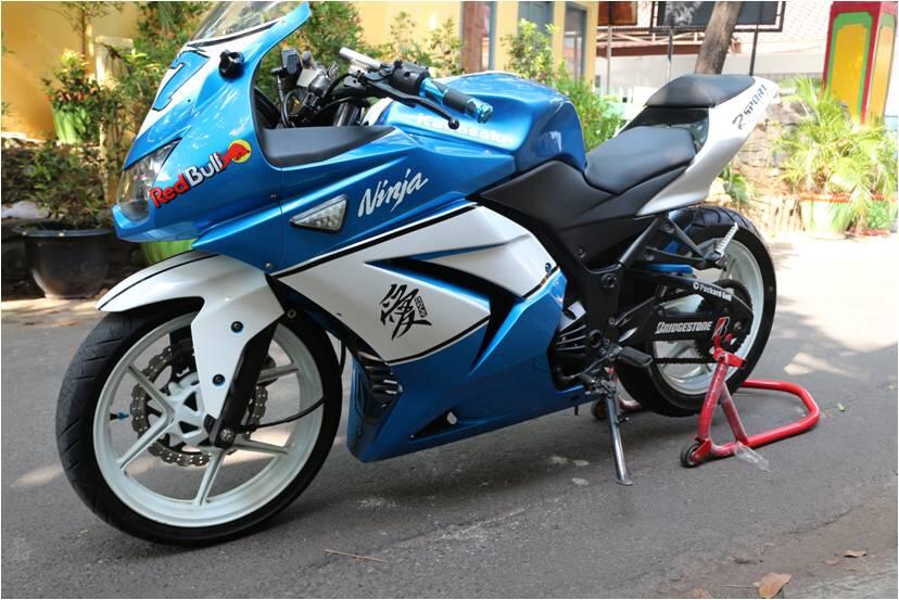 contoh modif ninja 250 biru contoh modif ninja 250 biru