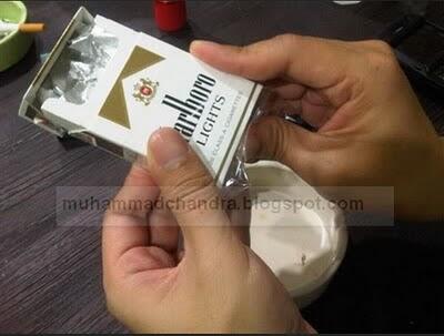 Membuat Kerajinan Dari Bungkus Rokok (MASUK GAN)