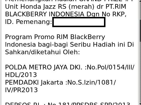 &#91;TANYA&#93; Hadiah dari RIM Blackberry