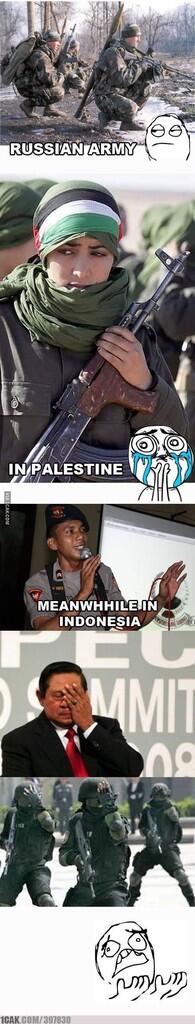perbedaan militer rusia palestin dan indonesia miris