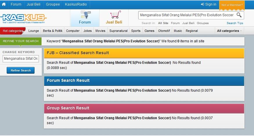 Menganalisa Sifat Orang Melalui PES(Pro Evolution Soccer)