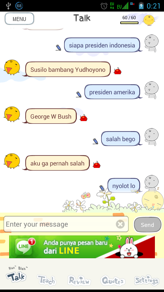 Screen Capture Chat Ane dengan Simi.(Simi ternyata KASKUSER GAN)