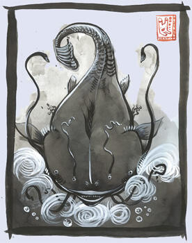 7 Makhluk Mitologi Berbentuk Ikan