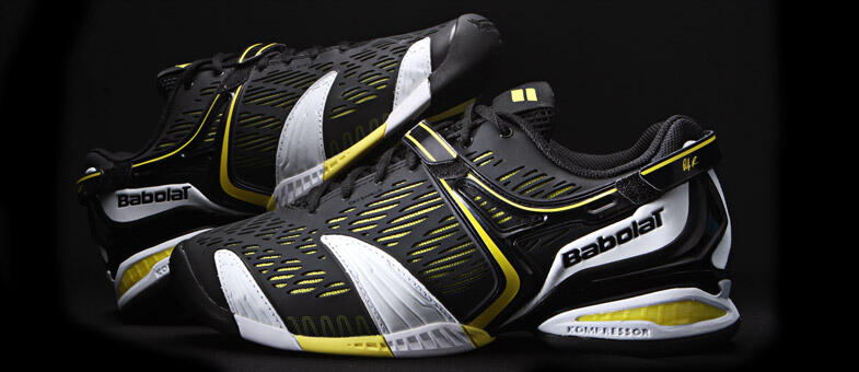 SePaTu Tenis BaboLaT PROPULSE 4 LIMITED EdiTioN w/ AnDy RODDICK bLaCk YeLLoW ORIGINAL
