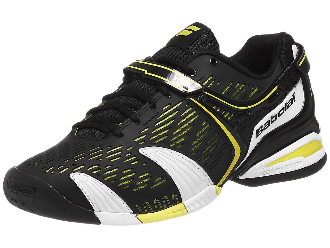 SePaTu Tenis BaboLaT PROPULSE 4 LIMITED EdiTioN w/ AnDy RODDICK bLaCk YeLLoW ORIGINAL