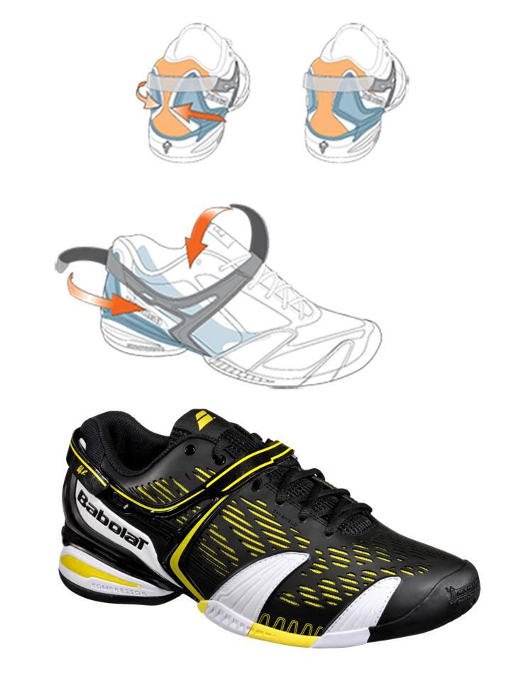 SePaTu Tenis BaboLaT PROPULSE 4 LIMITED EdiTioN w/ AnDy RODDICK bLaCk YeLLoW ORIGINAL
