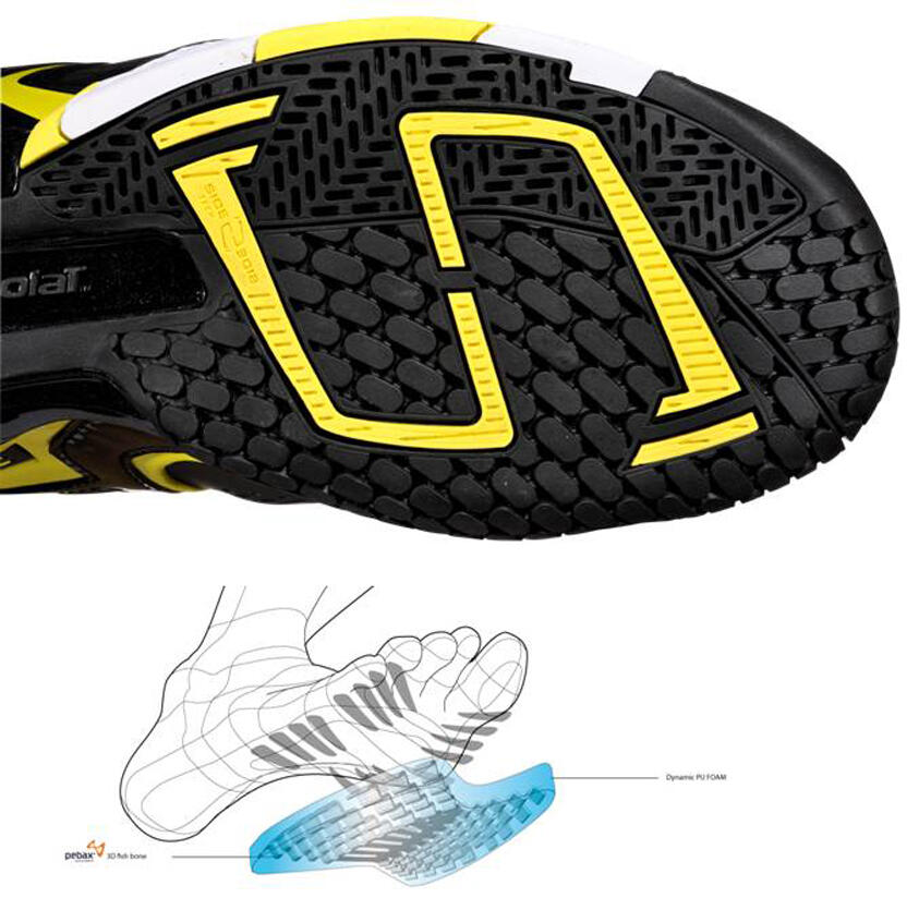 SePaTu Tenis BaboLaT PROPULSE 4 LIMITED EdiTioN w/ AnDy RODDICK bLaCk YeLLoW ORIGINAL