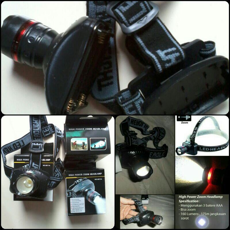 HeadLamp mini cocok buat sepedaan ringan di kepala