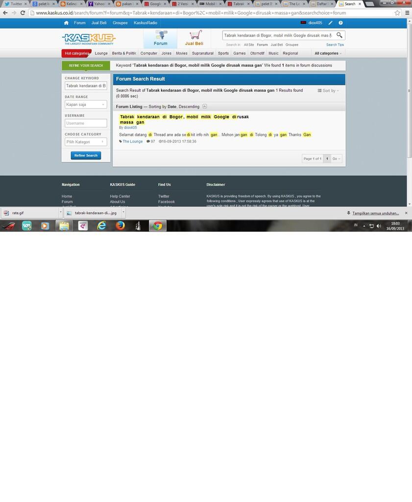 Tabrak kendaraan di Bogor, mobil milik Google dirusak massa gan