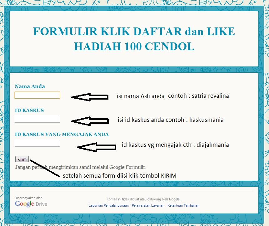Event Berhadiah 200 CENDOL untuk 3 orang pemenang 