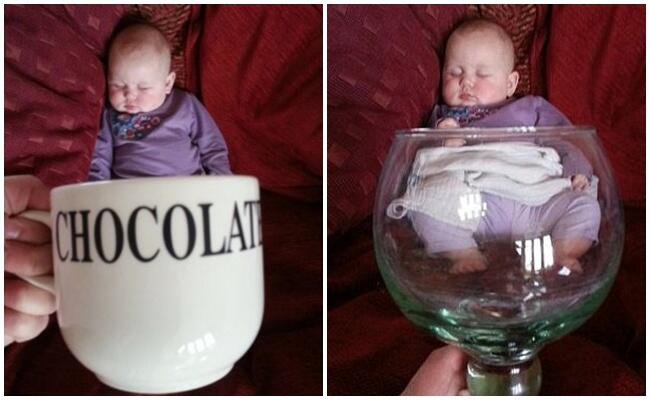 &quot;baby mugging&quot; tren foto bay dalam mug
