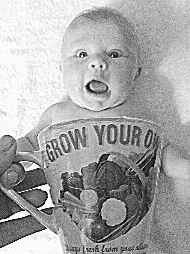 &quot;baby mugging&quot; tren foto bay dalam mug