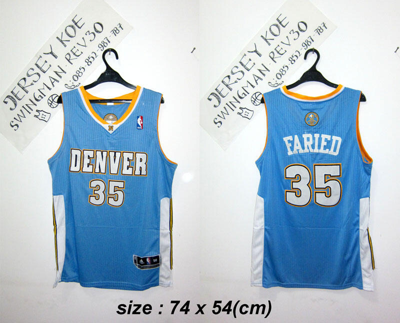 Kenneth Faried - Denver Nuggets - Jersey Basket NBA SwingMan rev30 Made in China