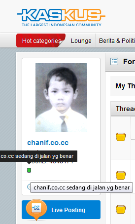 Tiap kali ngaskus, agan pasti tidak pernah melewatkan forum yang satu ini