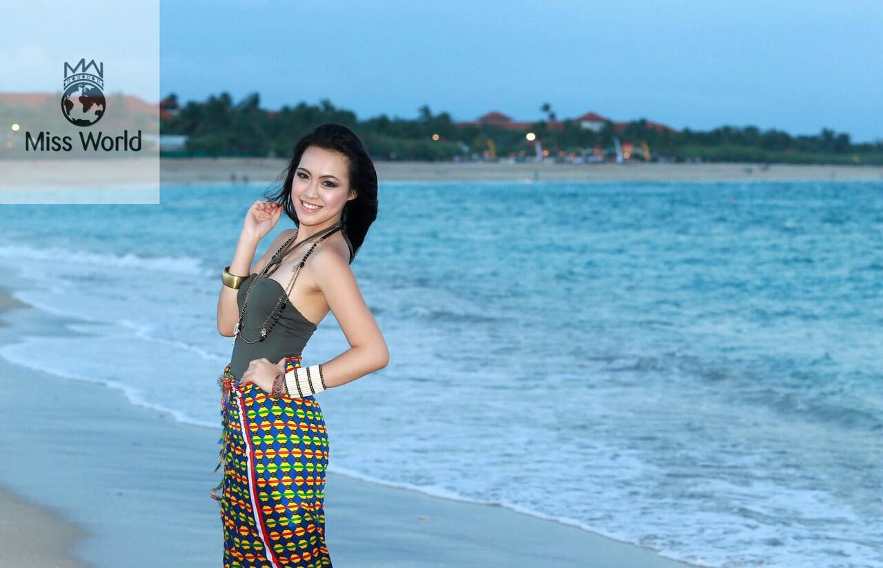 &#91;Foto VANIA-BIKINI&#93; Vania Larissa Masuk 12 Besar Talent Show Miss World