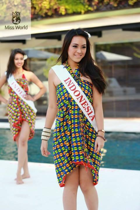 &#91;Foto VANIA-BIKINI&#93; Vania Larissa Masuk 12 Besar Talent Show Miss World