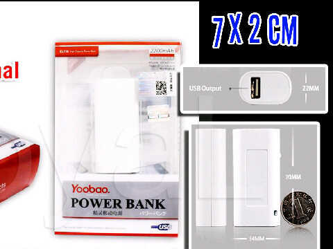 POWERBANK YOOBAO ORI ELFIN YB6101 2200 MAH TERKECIL SEDUNIA | RESELLER DROPSHIPPER