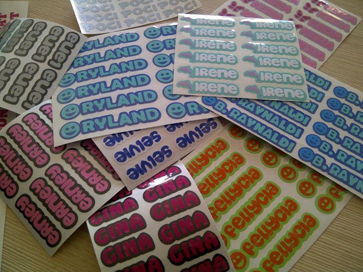 sticker nama murah