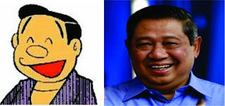 SBY jadi toko kartun di Jepang XD kocak