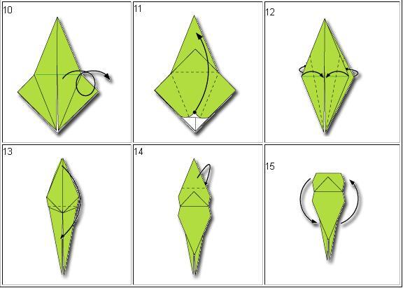 Cara membuat origami belalang