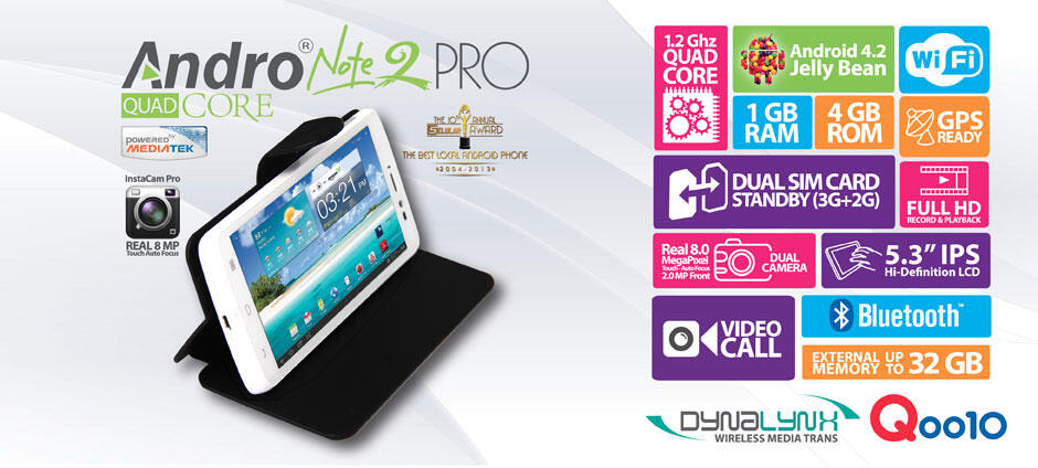 SMARTPHONE PIXCOM ANDRO NOTE 2 PRO QUAD CORE RAM 1GB