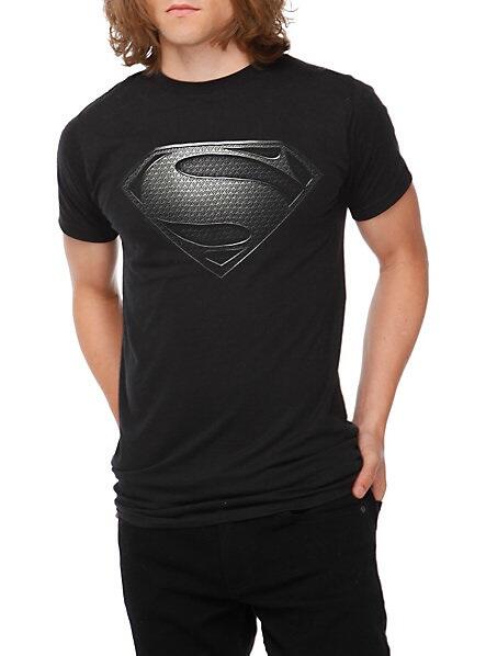 SHIRT SUPERMAN MAN OF STEEL LICENSED DC FROM HOTTOPIC ORIGINAL