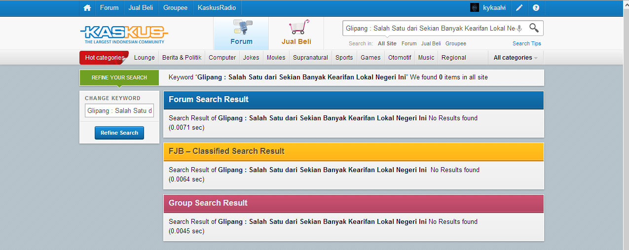 Glipang : Salah Satu dari Sekian Banyak Kearifan Lokal Negeri Ini