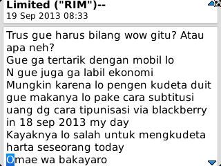 hati2 yg pake bb (ane dpt email penipuan via bb)