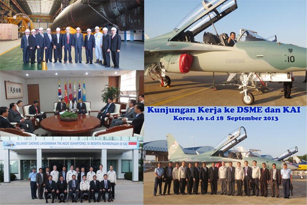Kunjungan Kerja Ka Baranahan Kemhan ke DSME dan KAI Korea.